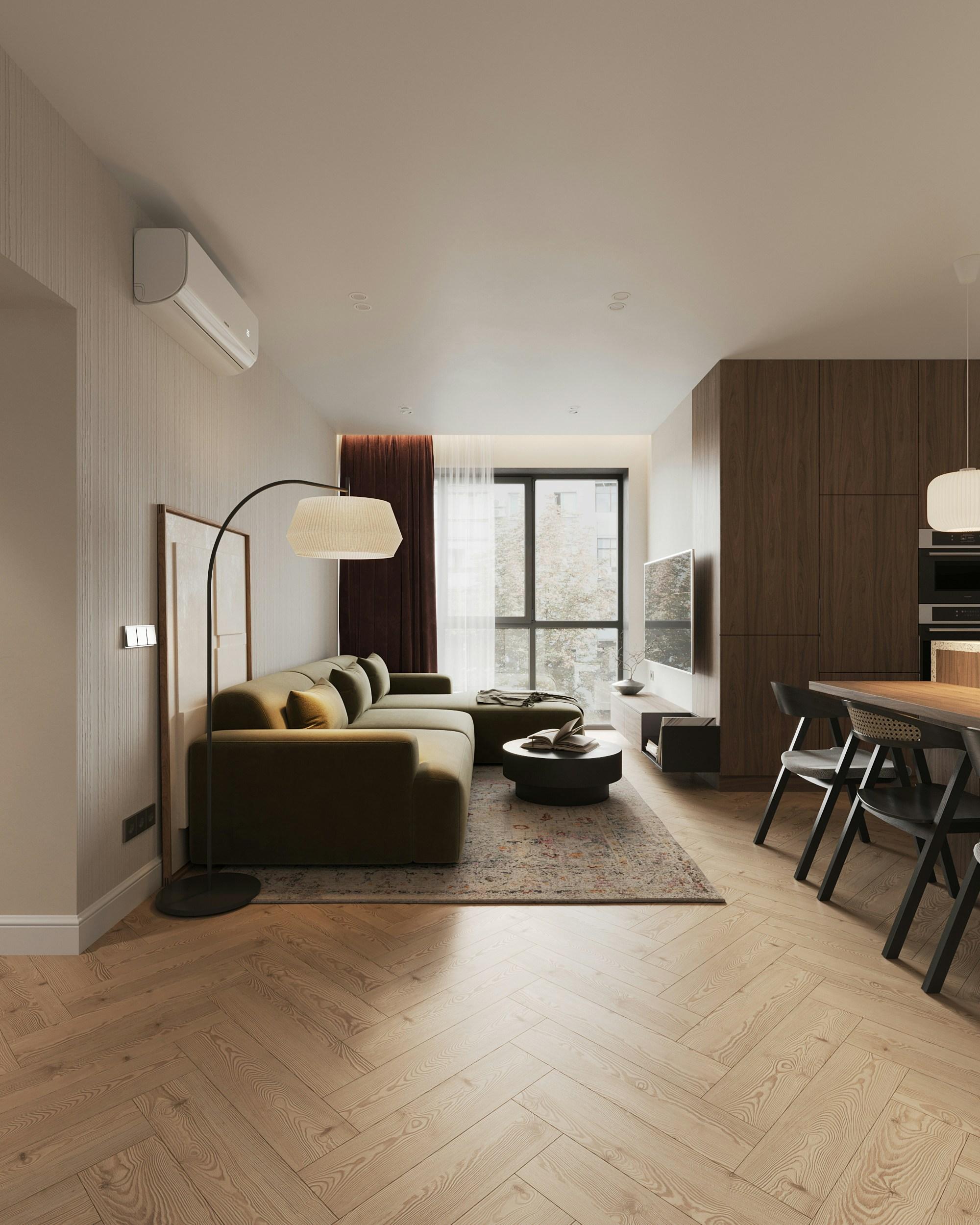 Modern Manhattan apartment living room